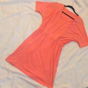J. Crew Peach Colored T-Shirt Dress